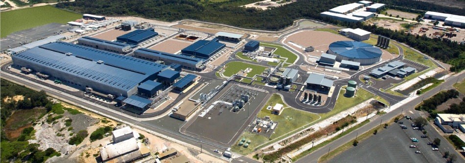 Aerial view of Sydney Desalination Plant
